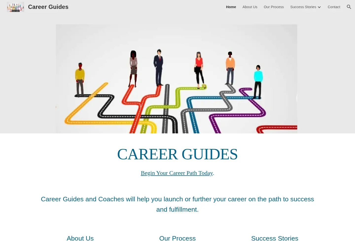 Screenshot of careerguidesandcoaches.com