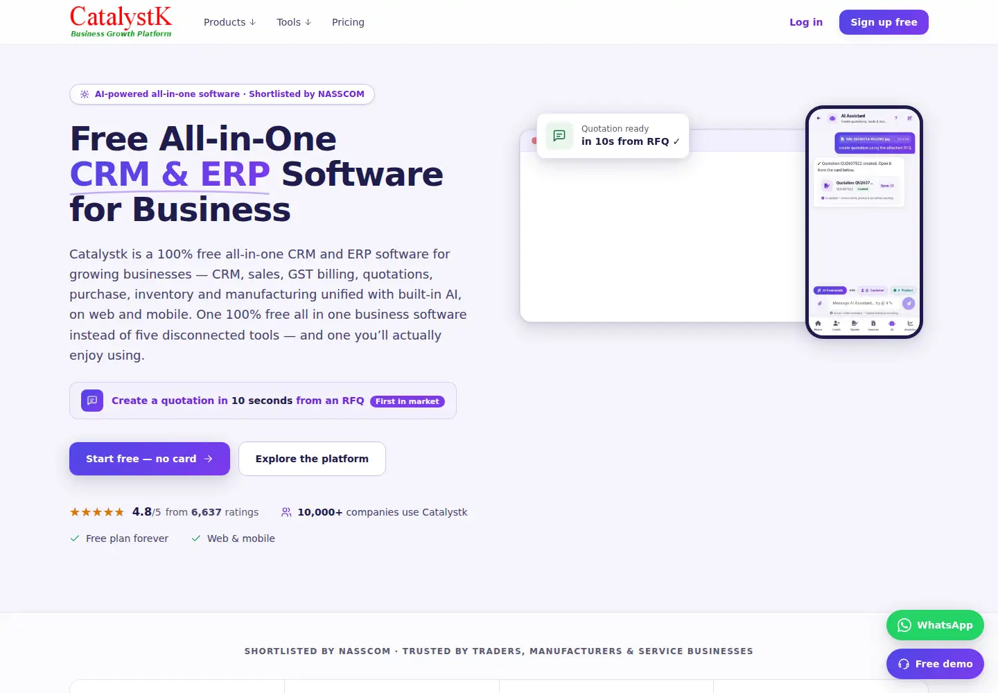 Captured homepage of catalystk.com in the current scan