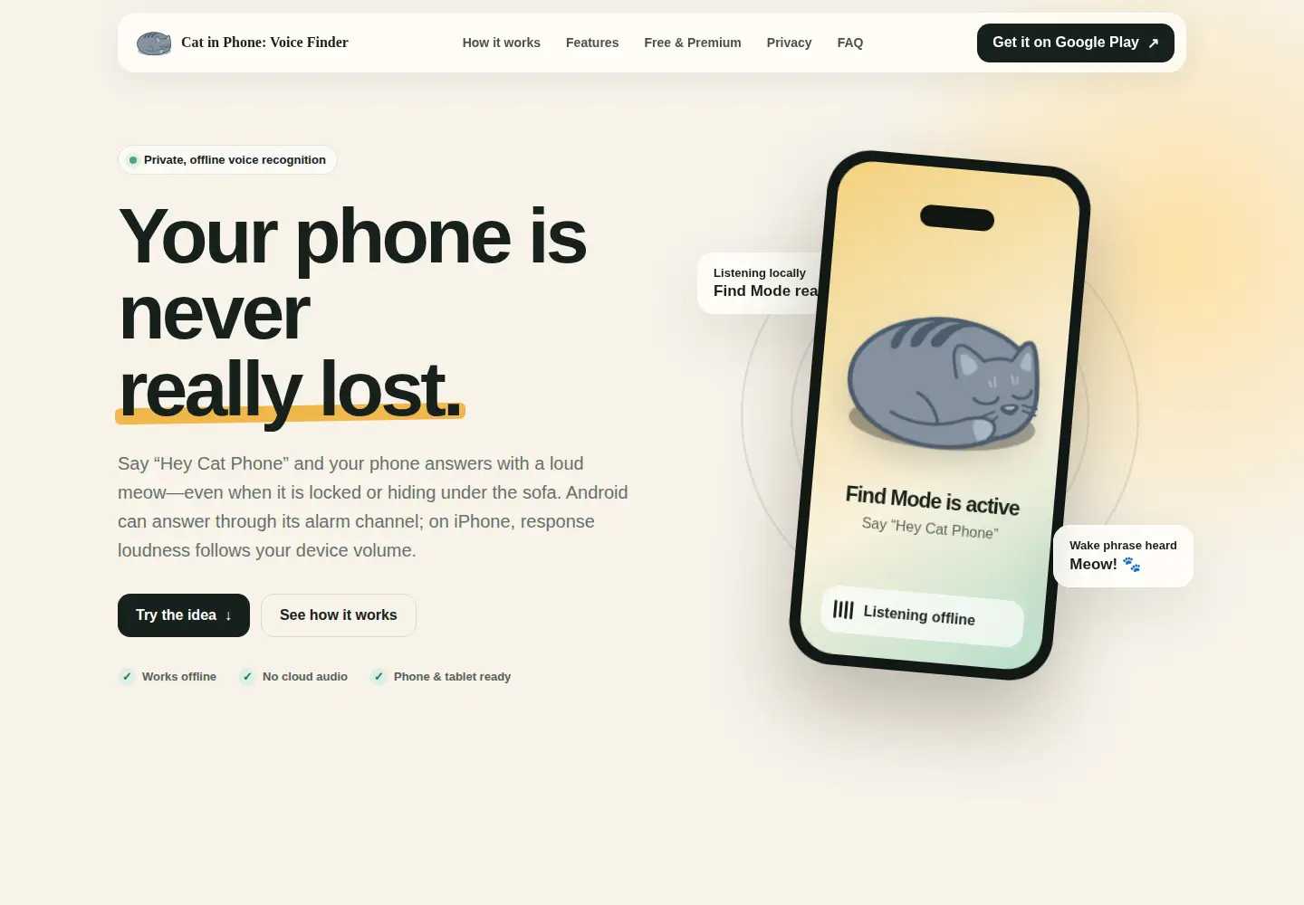 Screenshot of catinphone.com