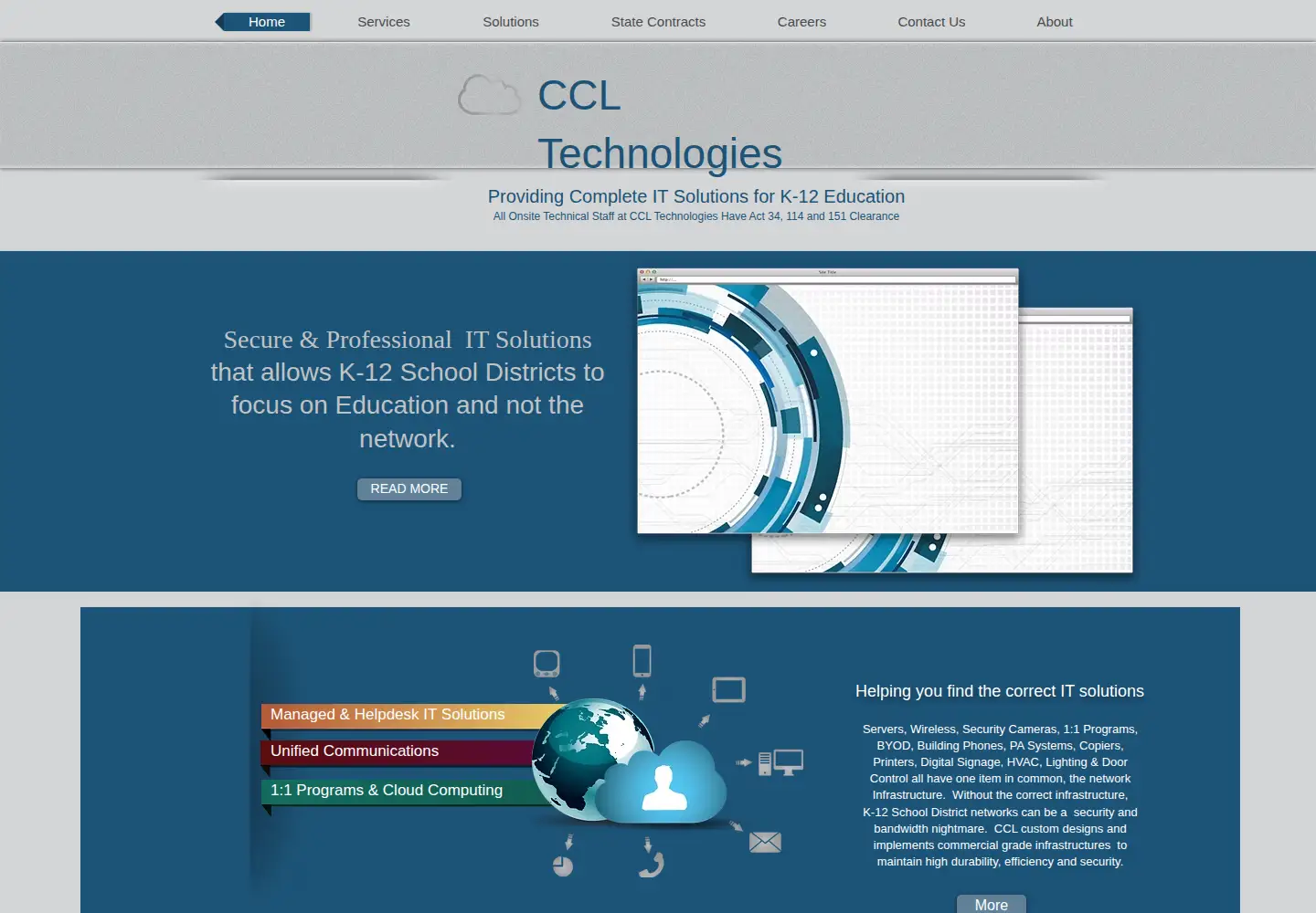 Screenshot of cclprotech.com