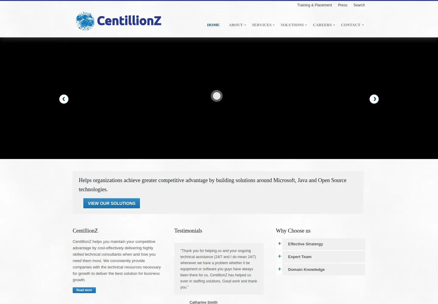 Screenshot of centillionz.com
