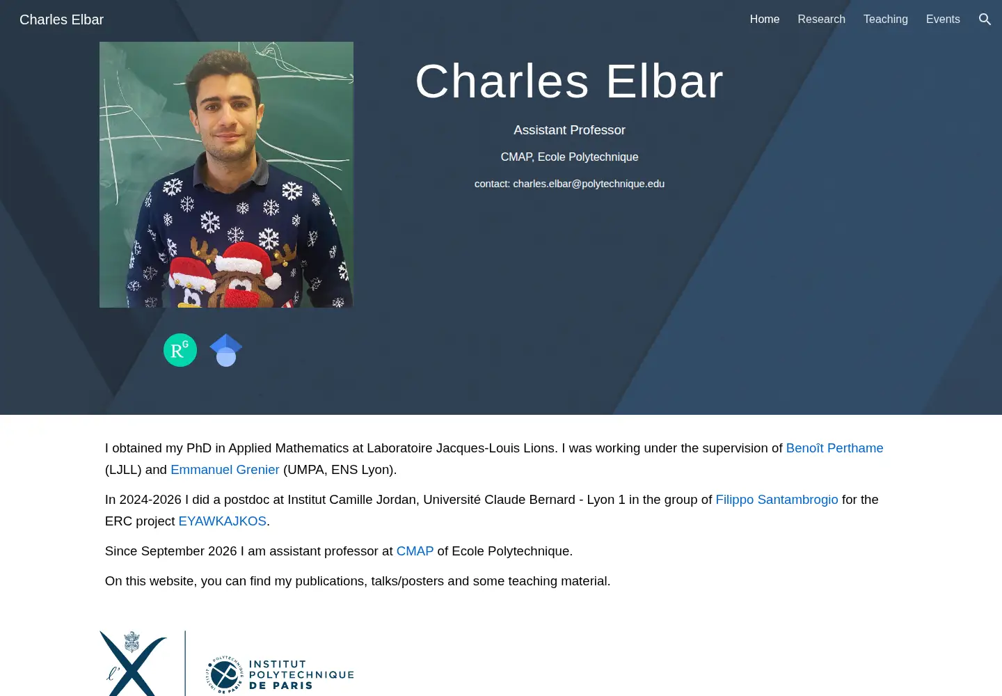 Screenshot of charleselbar.com