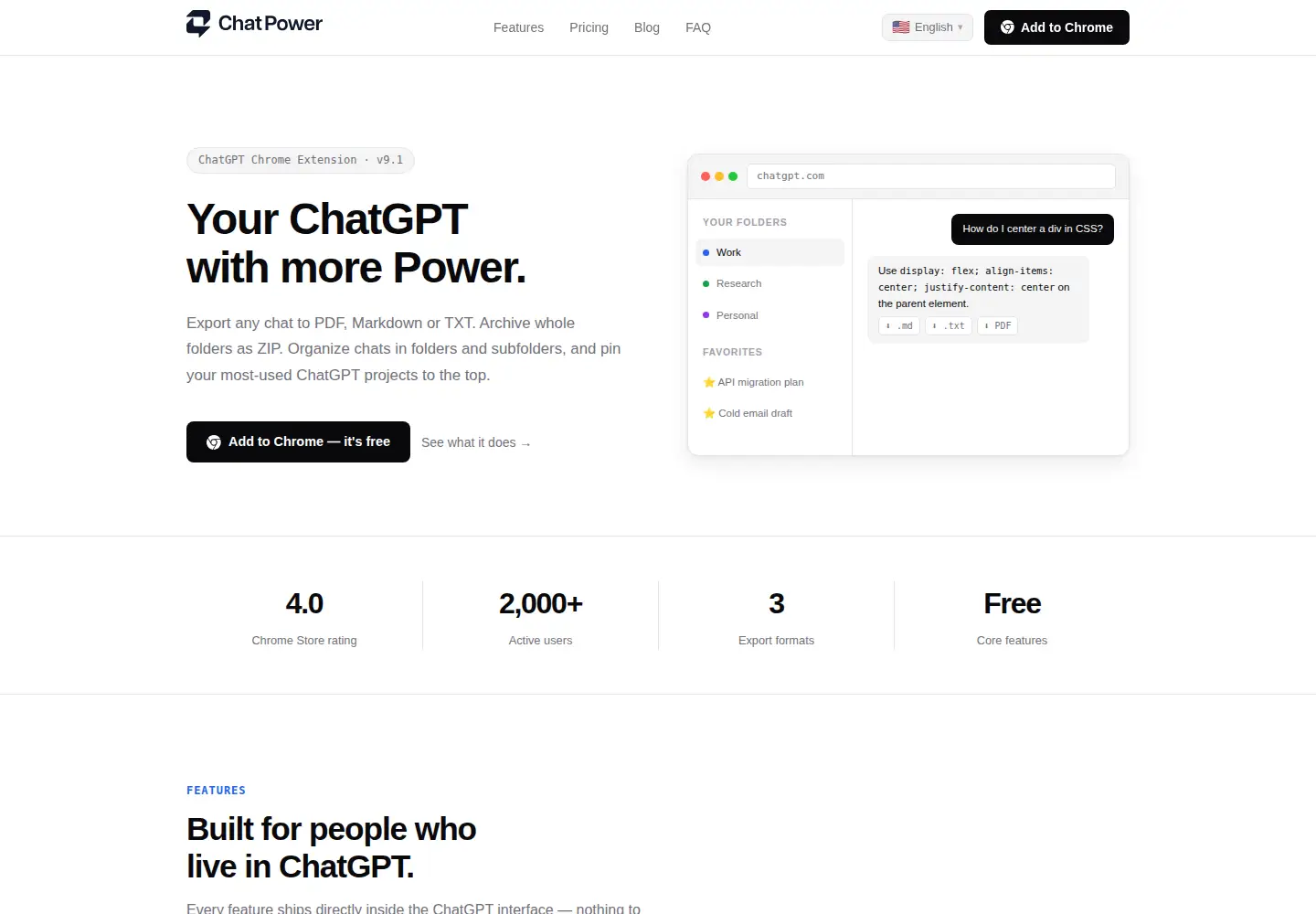 Screenshot of chat-power.com