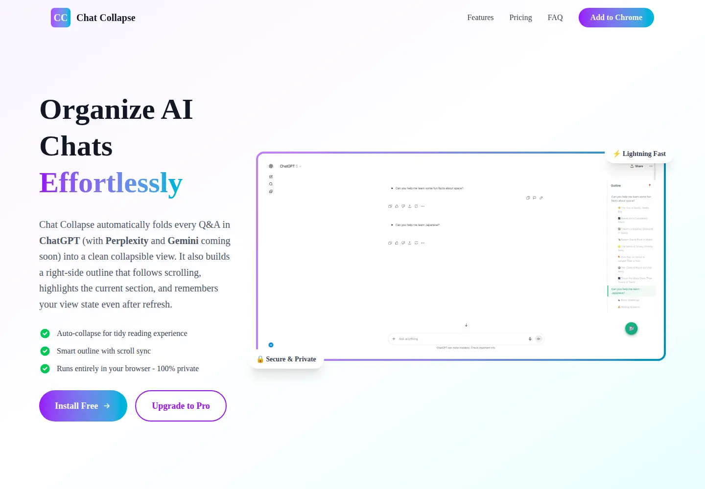Screenshot of chattidy.com