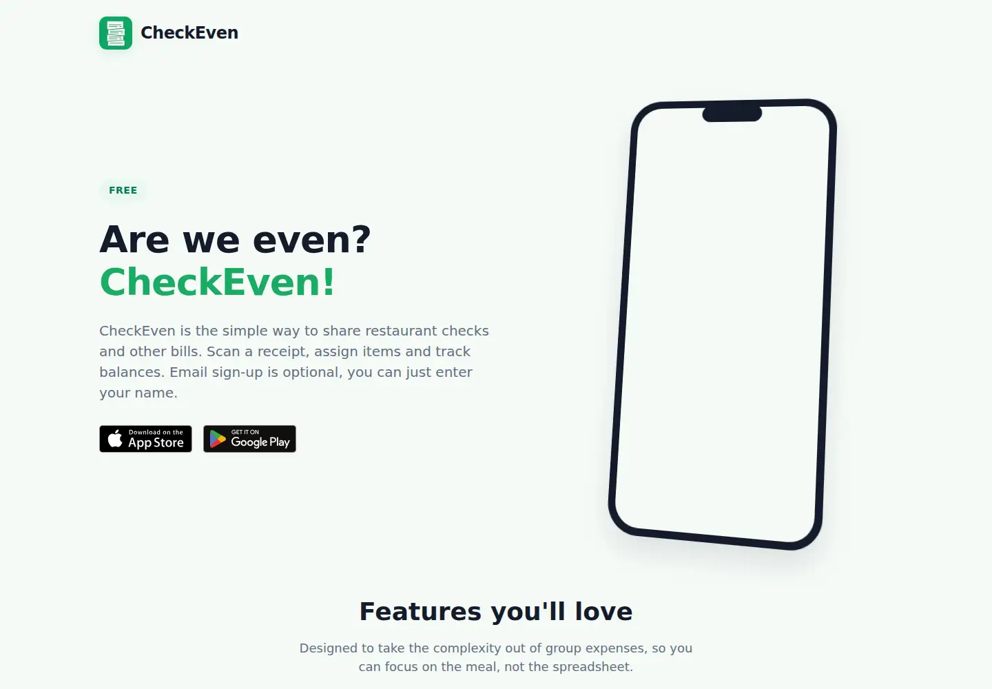 Screenshot of checkeven.com