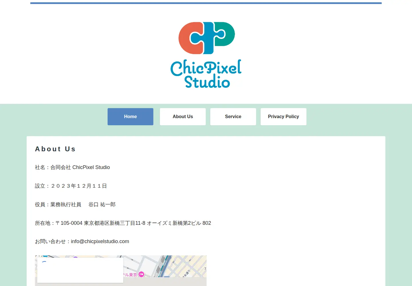 Screenshot of chicpixelstudio.com