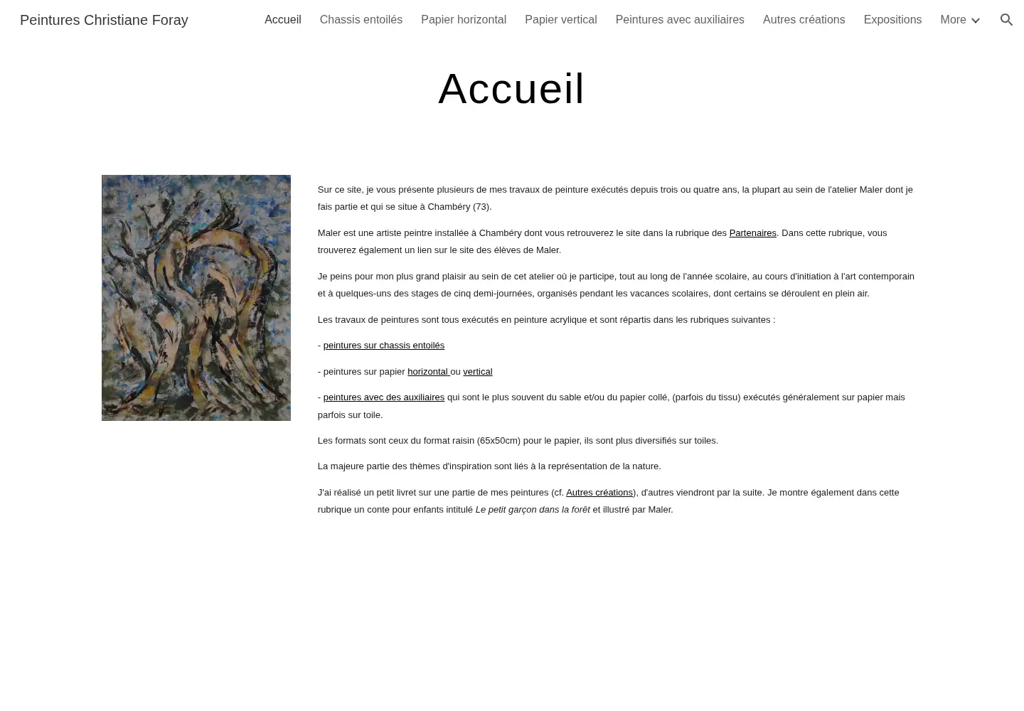 Screenshot of christianeforay.com