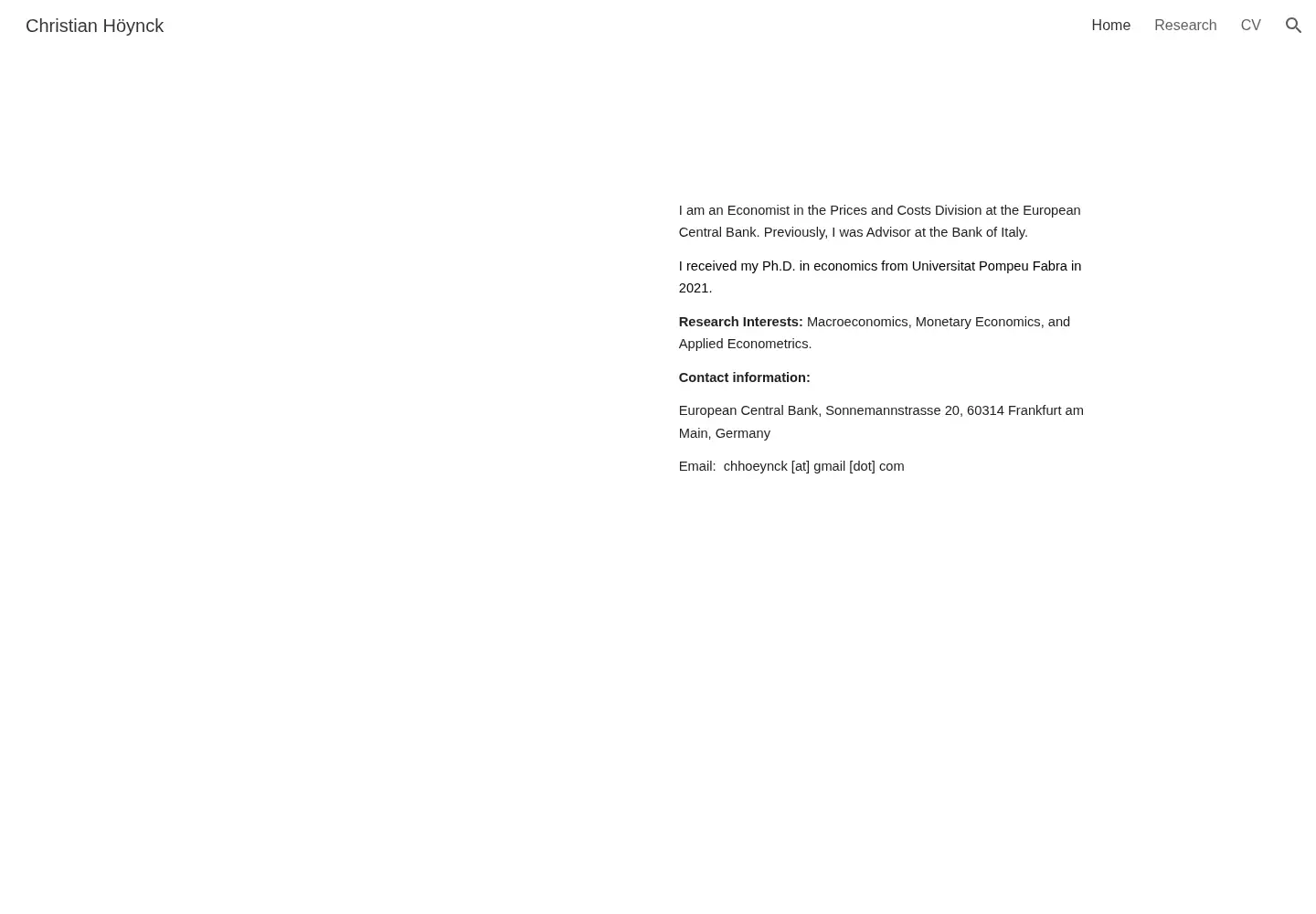 Screenshot of christianhoeynck.com