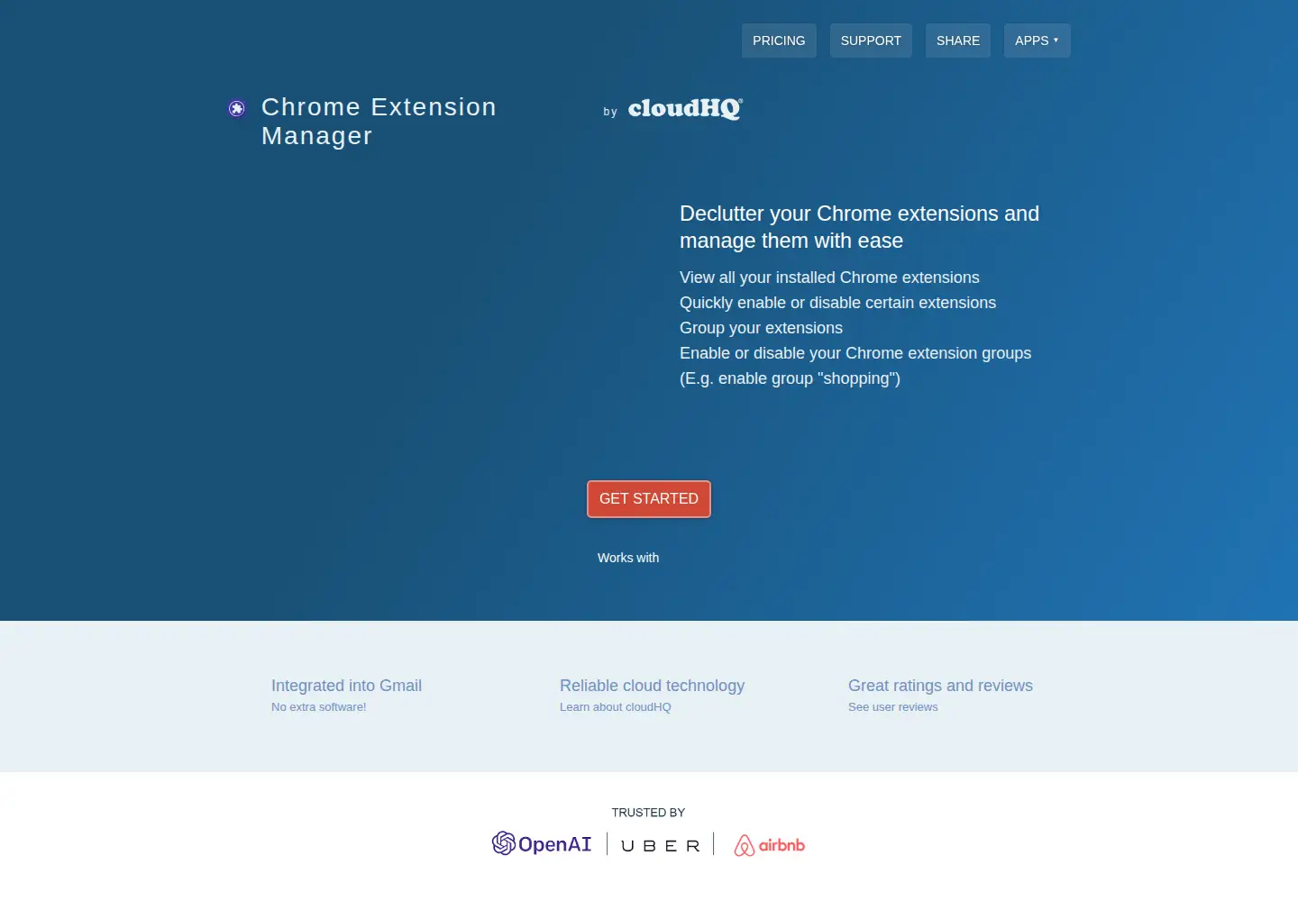 Screenshot of chrome-extension-manager.com