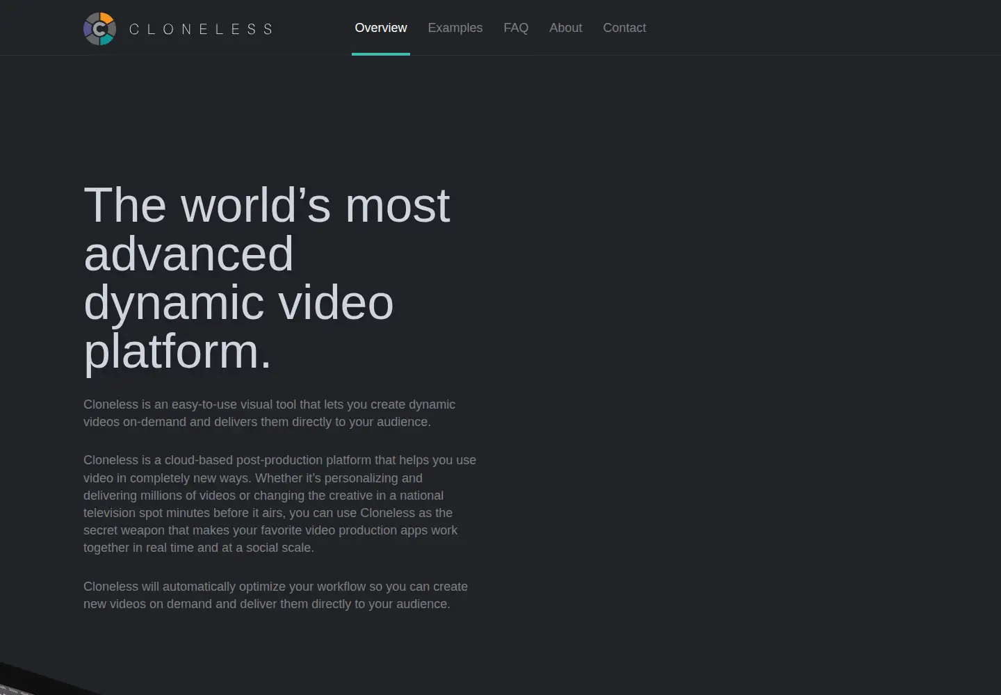 Screenshot of cloneless.com