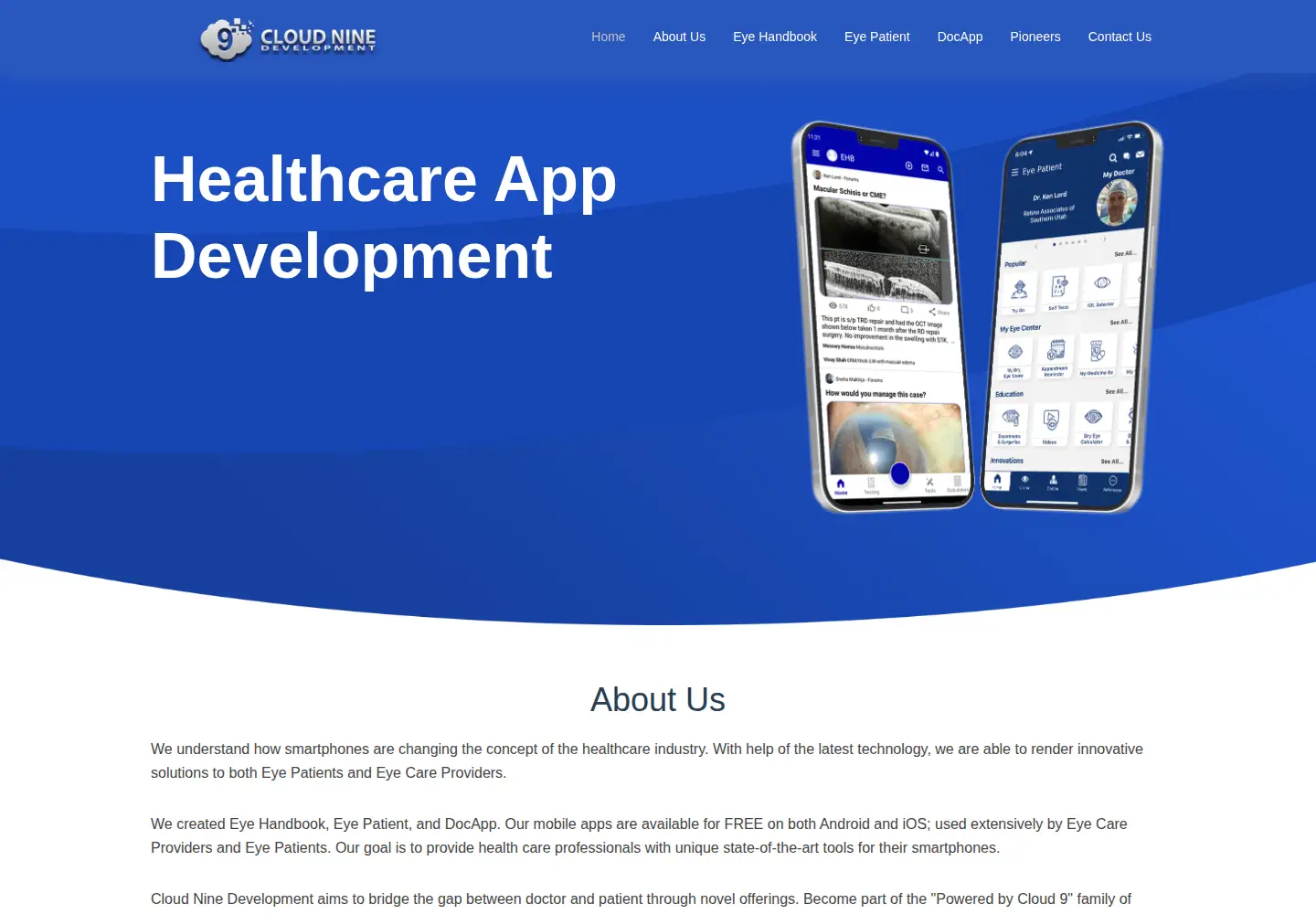Screenshot of cloudninedevelopment.com