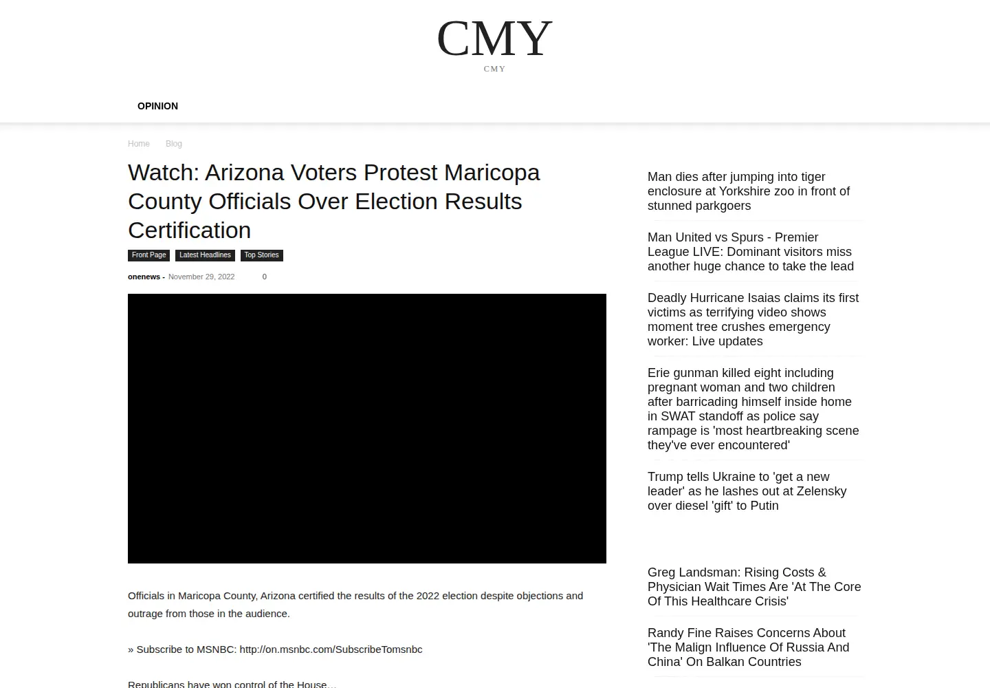 Screenshot of cmypress.com
