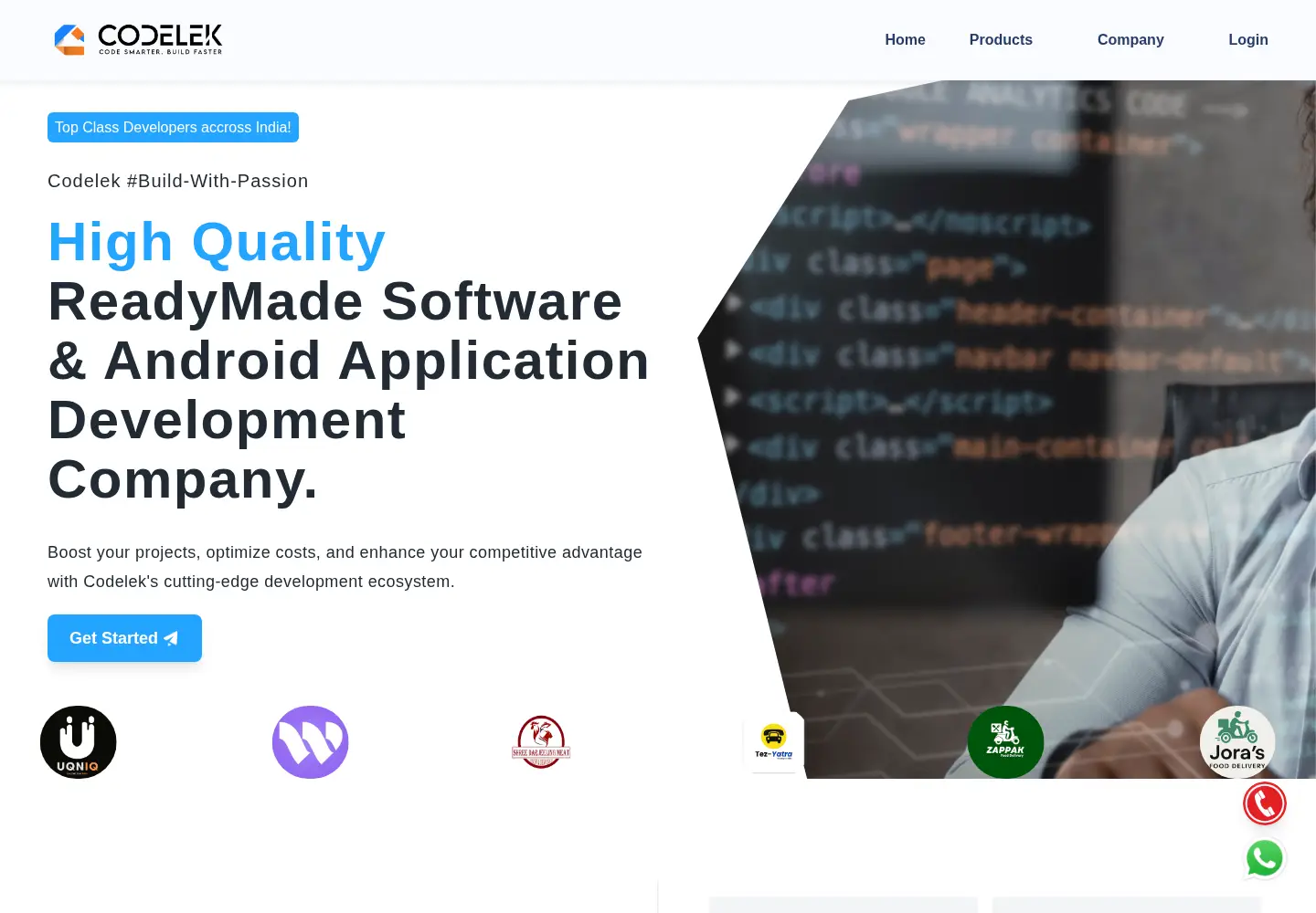 Screenshot of codelek.com