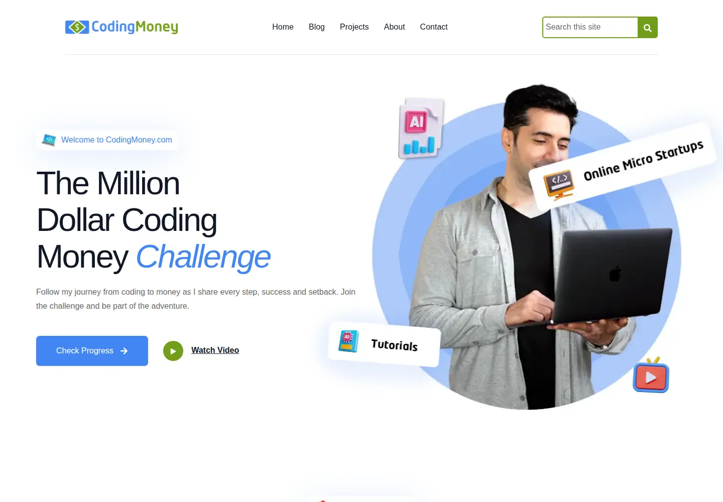 Screenshot of codingmoney.com