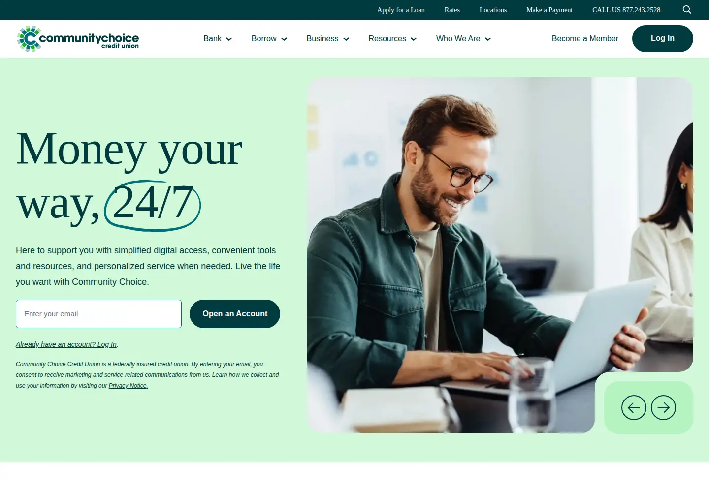 Screenshot of communitychoice.com