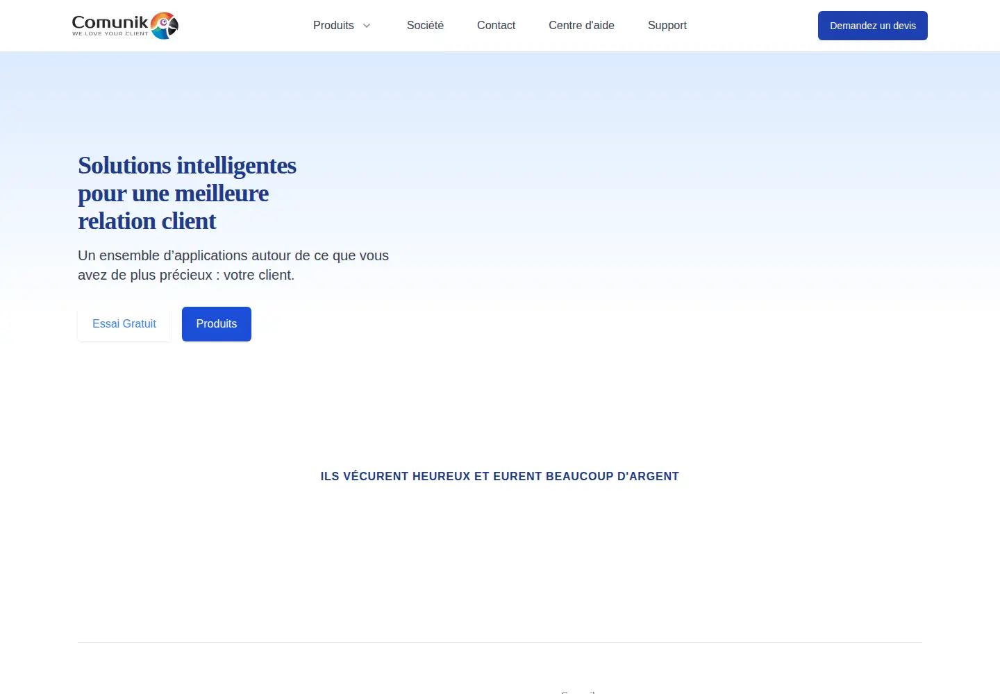 Screenshot of comunikcrm.com