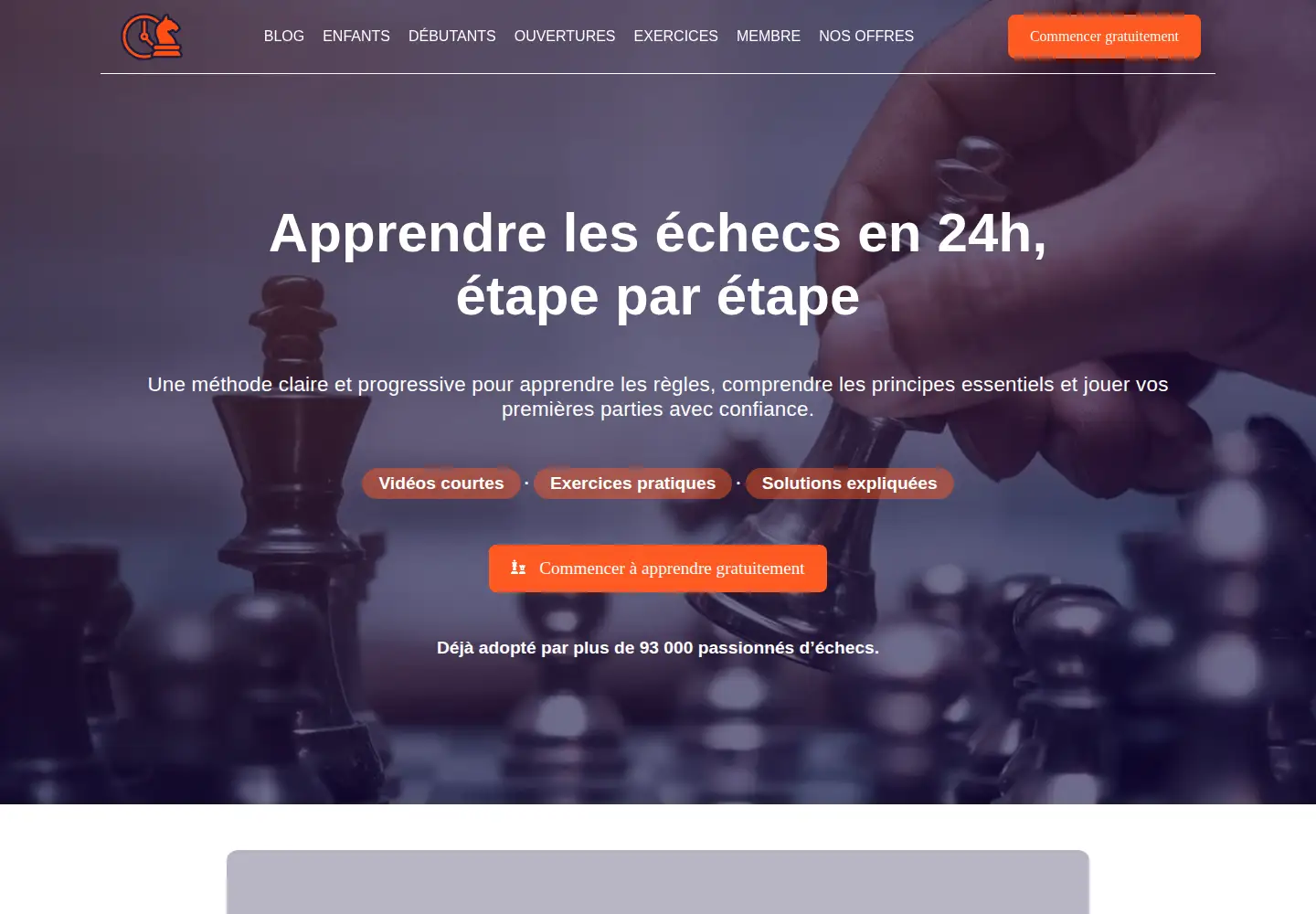 Captured homepage of apprendre-les-echecs-24h.com in the current scan