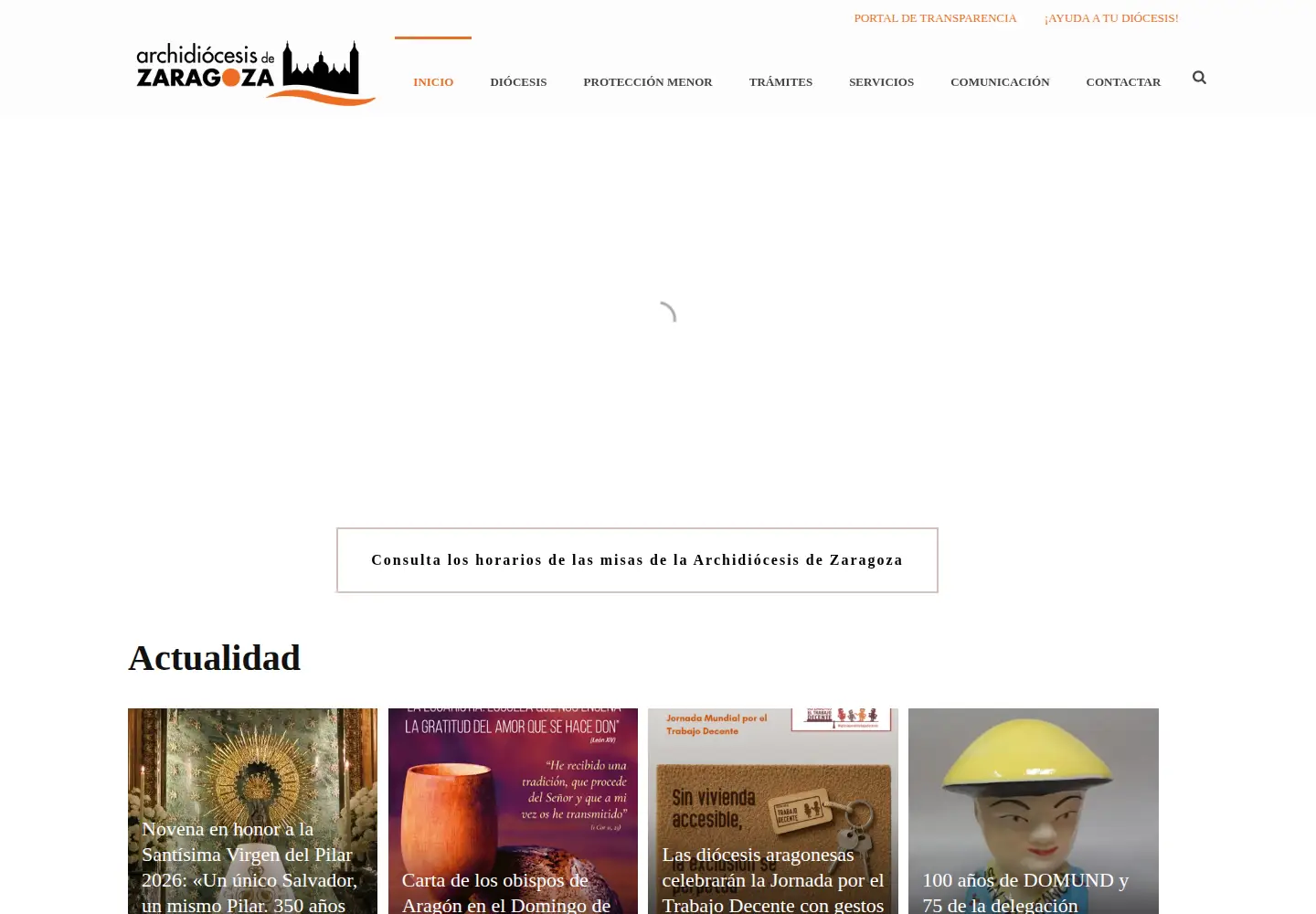 Screenshot of archizaragoza.org