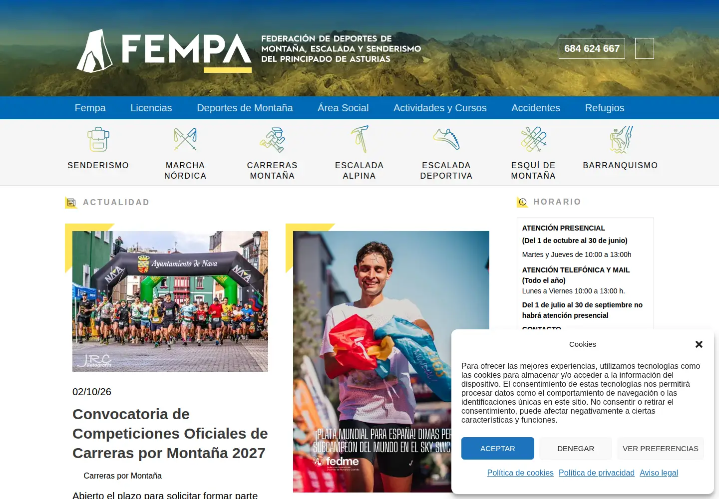 Screenshot of fempa.net