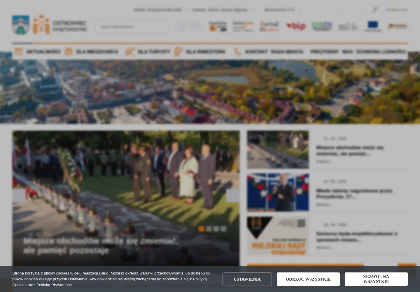 Screenshot of um.ostrowiec.pl