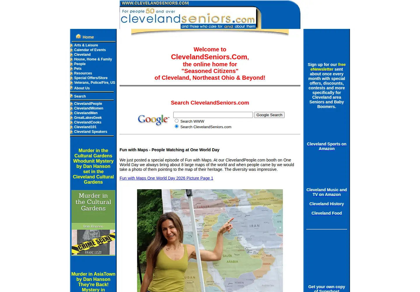 Screenshot of clevelandseniors.com