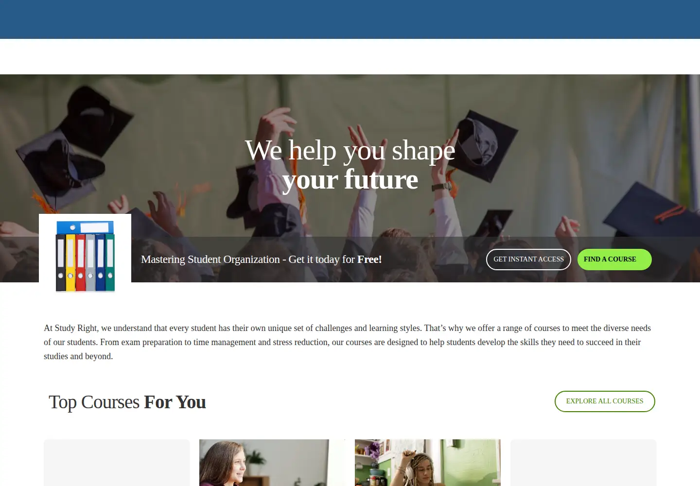 Screenshot of studyright.net