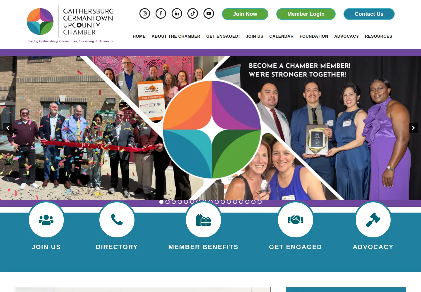 Screenshot of ggchamber.org