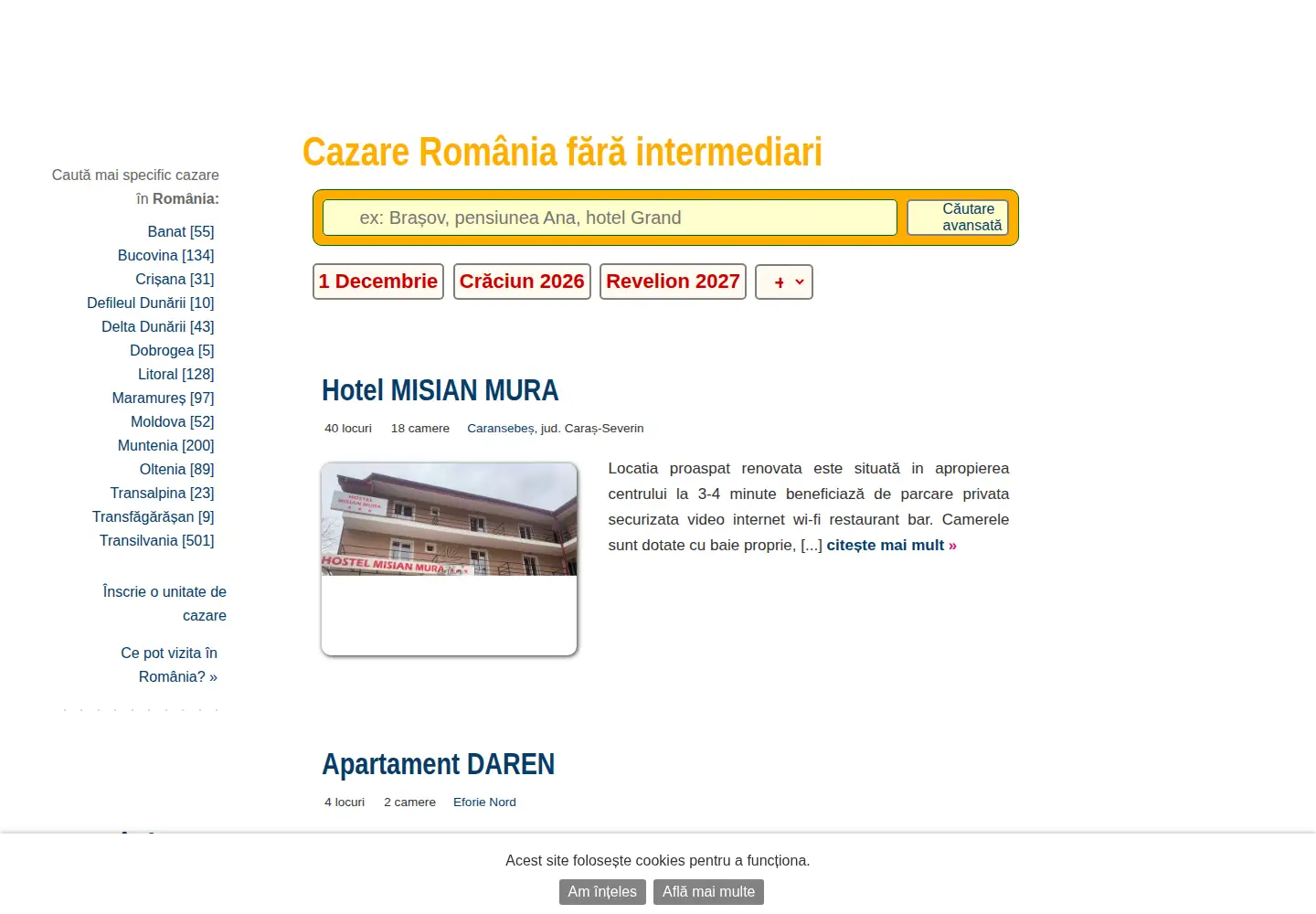 Screenshot of carta.ro