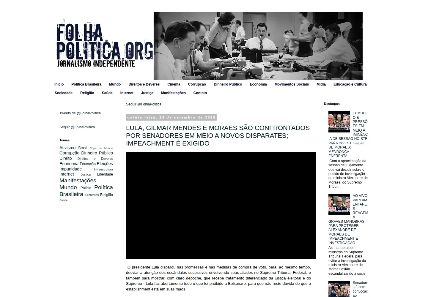 Screenshot of folhapolitica.org