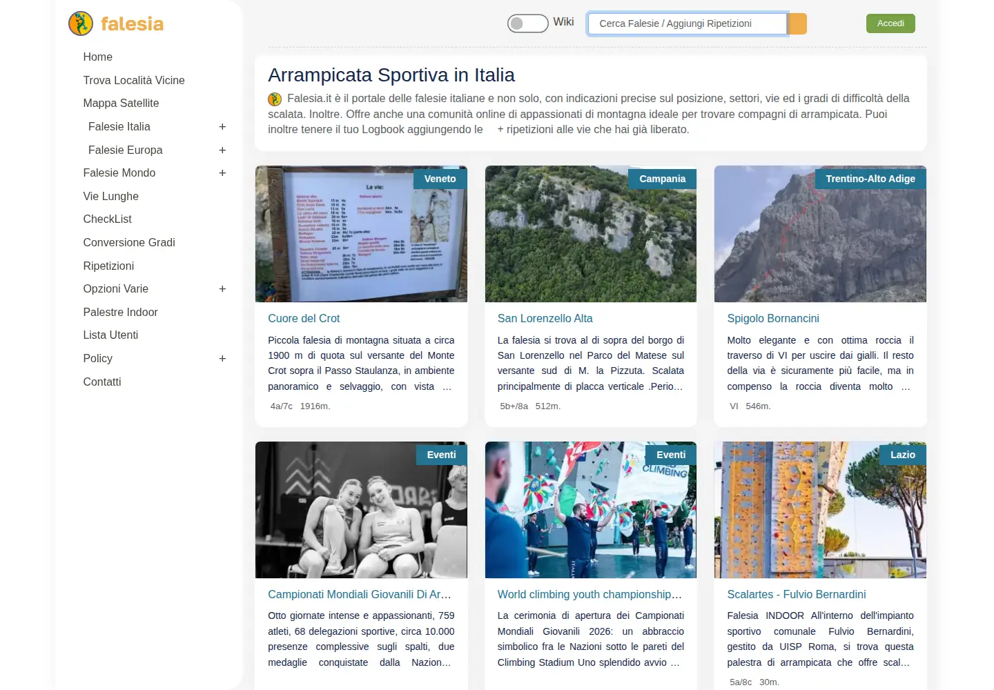 Screenshot of falesia.it
