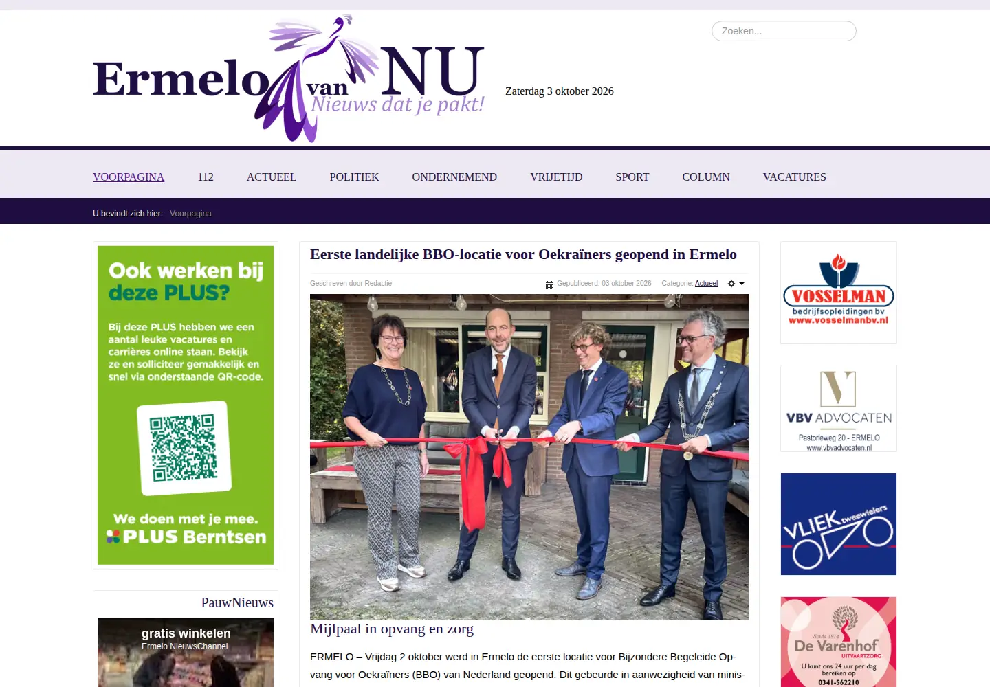 Screenshot of ermelovannu.nl