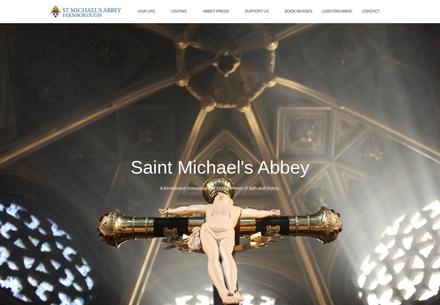 Screenshot of farnboroughabbey.org