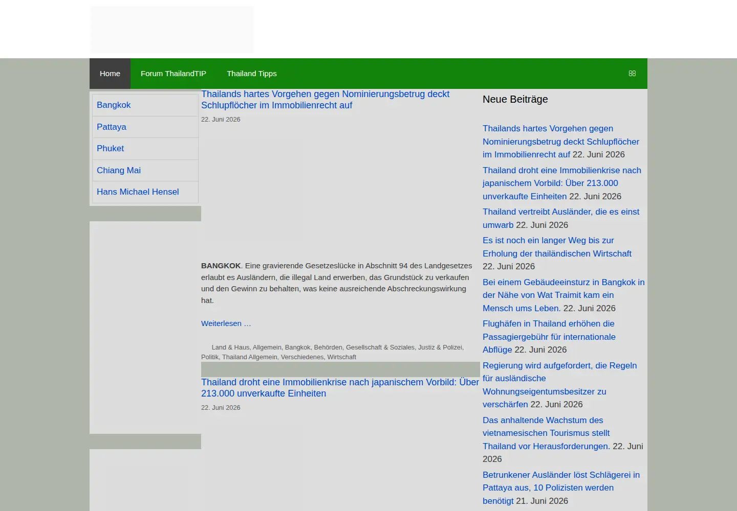 Screenshot of thailandtip.info