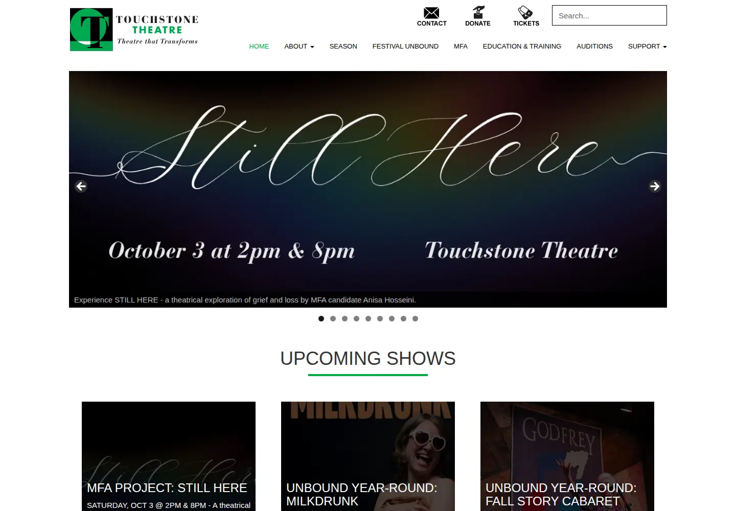 Screenshot of touchstone.org
