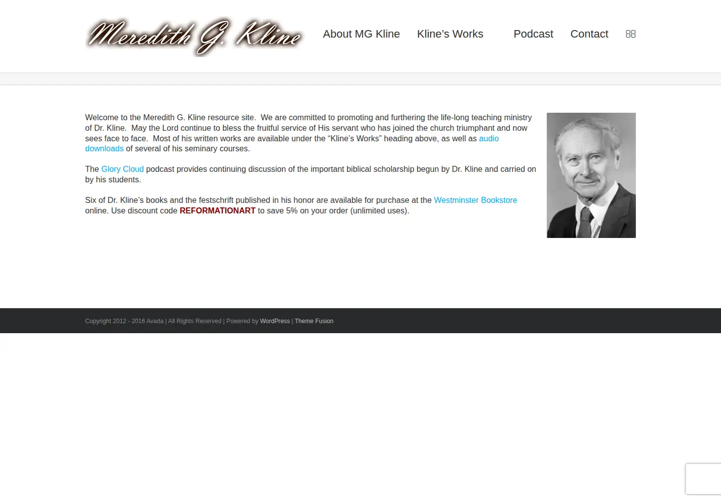 Screenshot of meredithkline.com