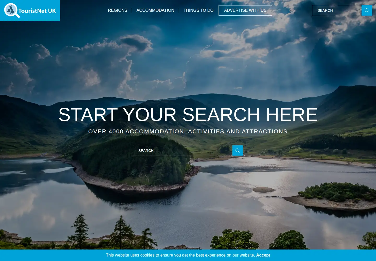 Screenshot of touristnetuk.com