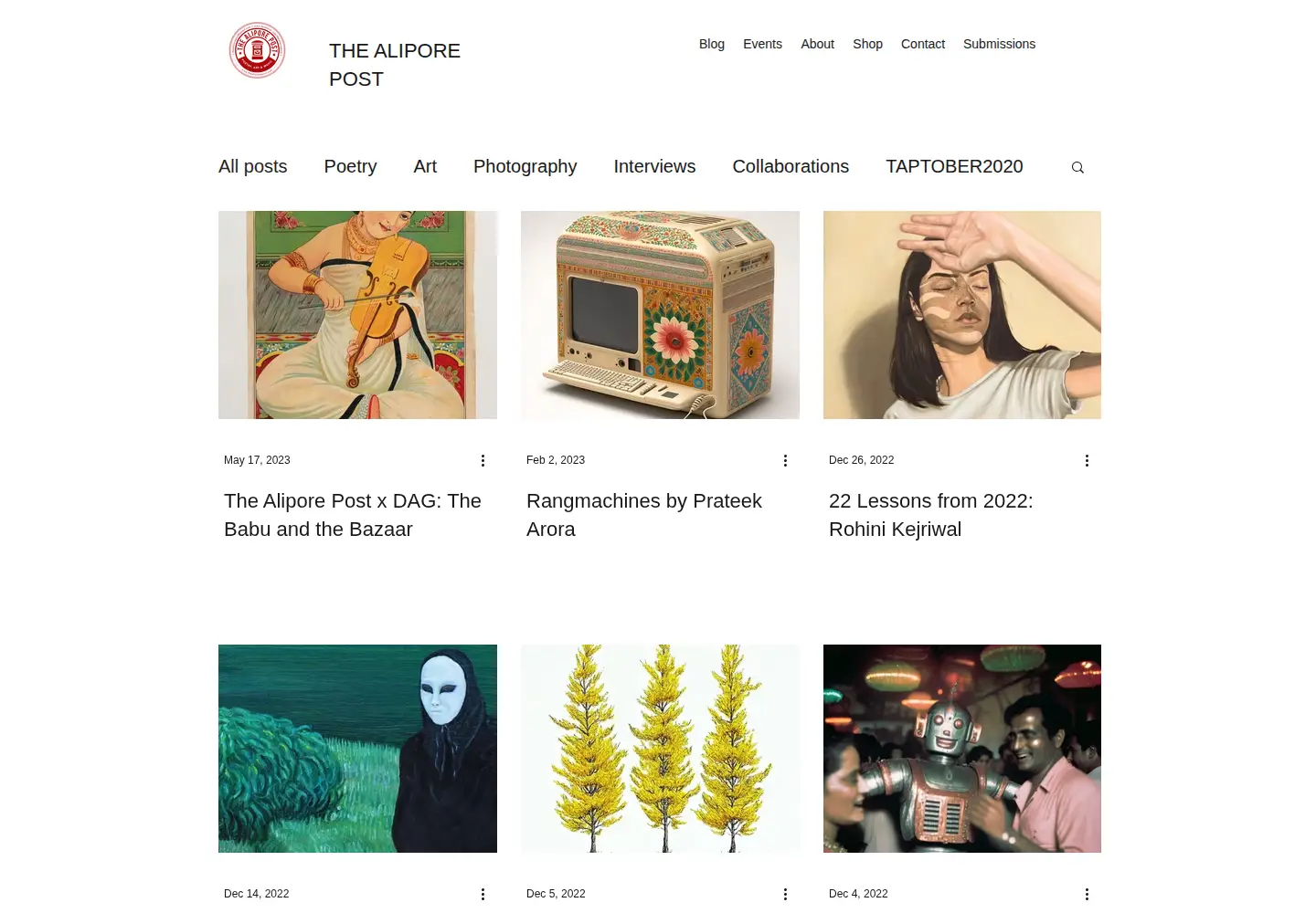 Screenshot of thealiporepost.com