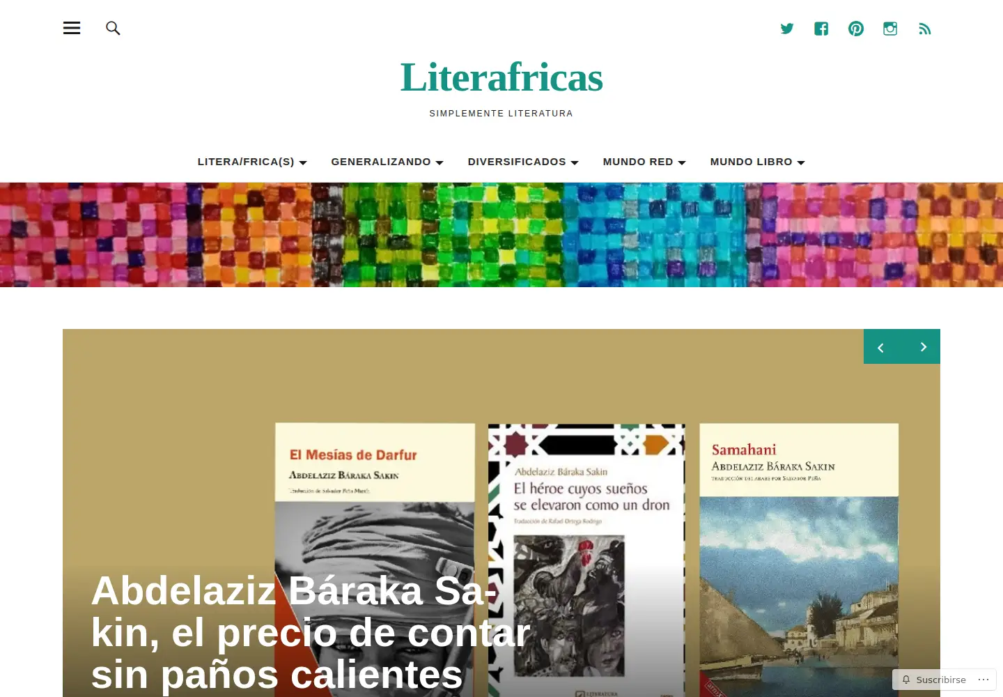 Screenshot of literafricas.com