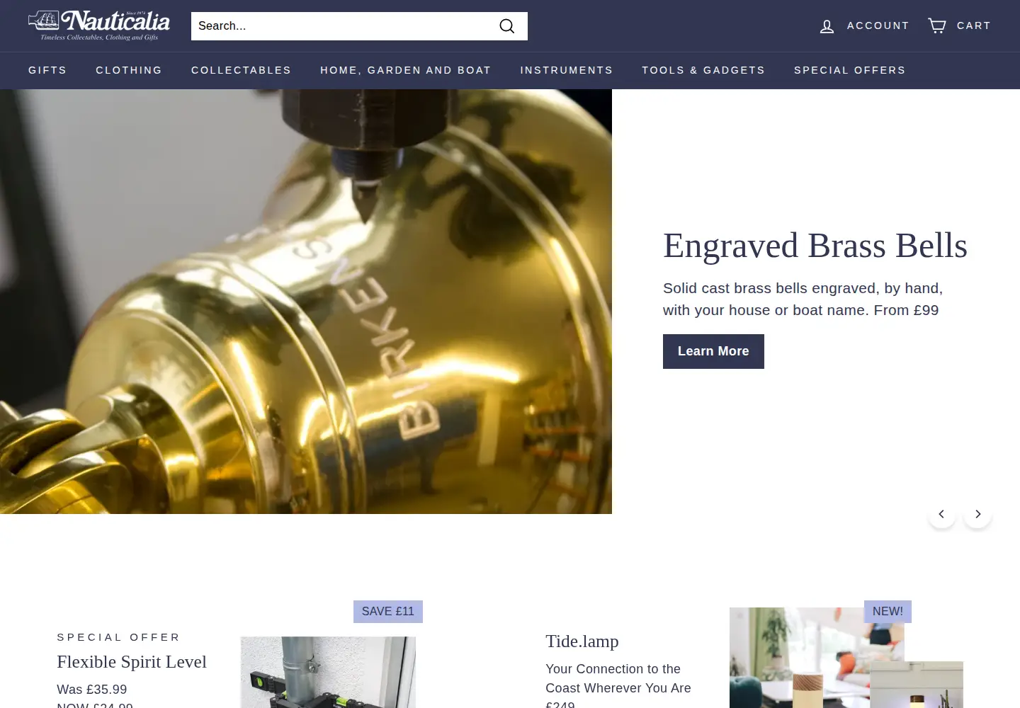 Screenshot of nauticalia.com