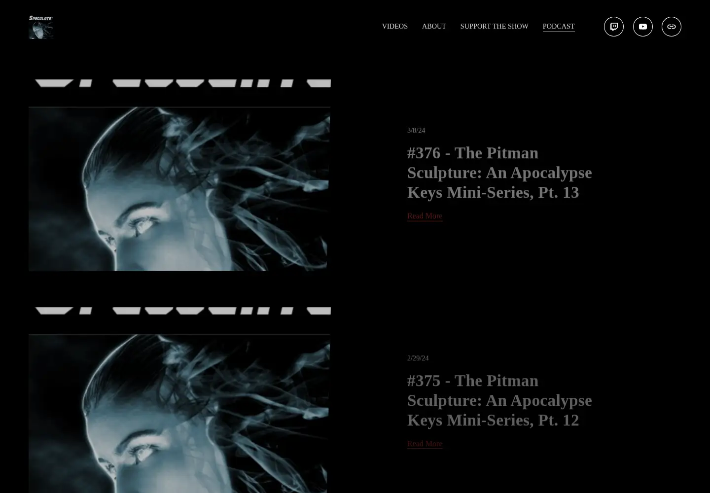 Screenshot of speculatesf.com
