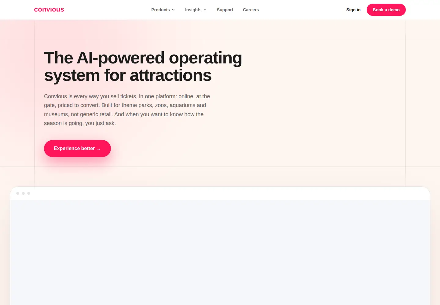 Screenshot of convious.com