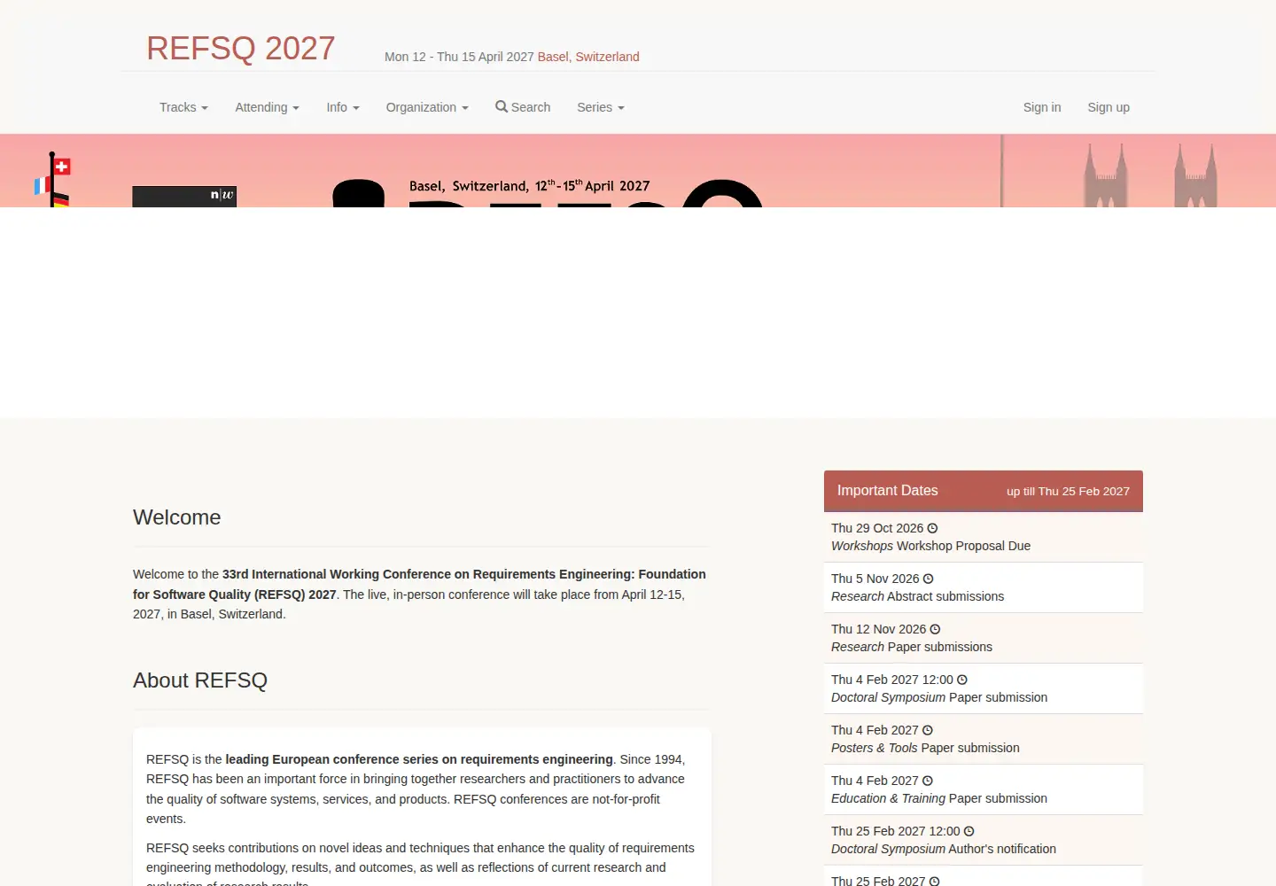 Captured homepage of refsq.org in the current scan