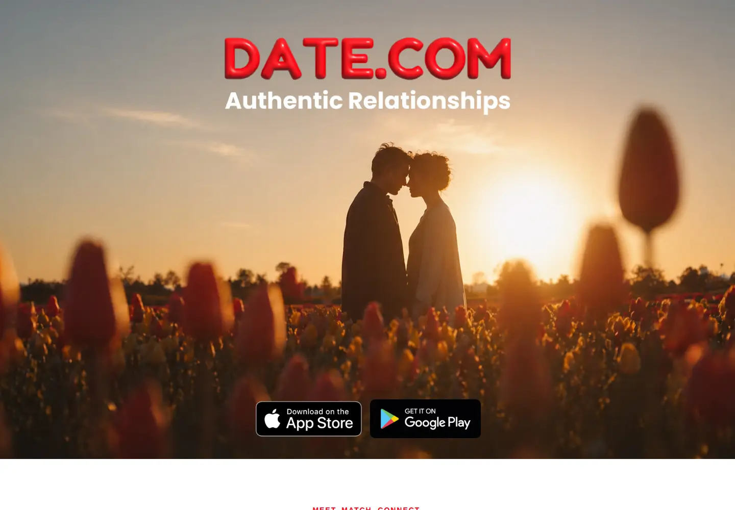 Screenshot of date.com