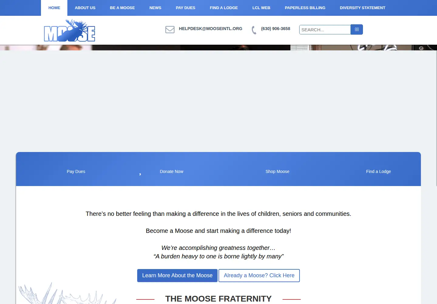 Screenshot of mooseintl.org