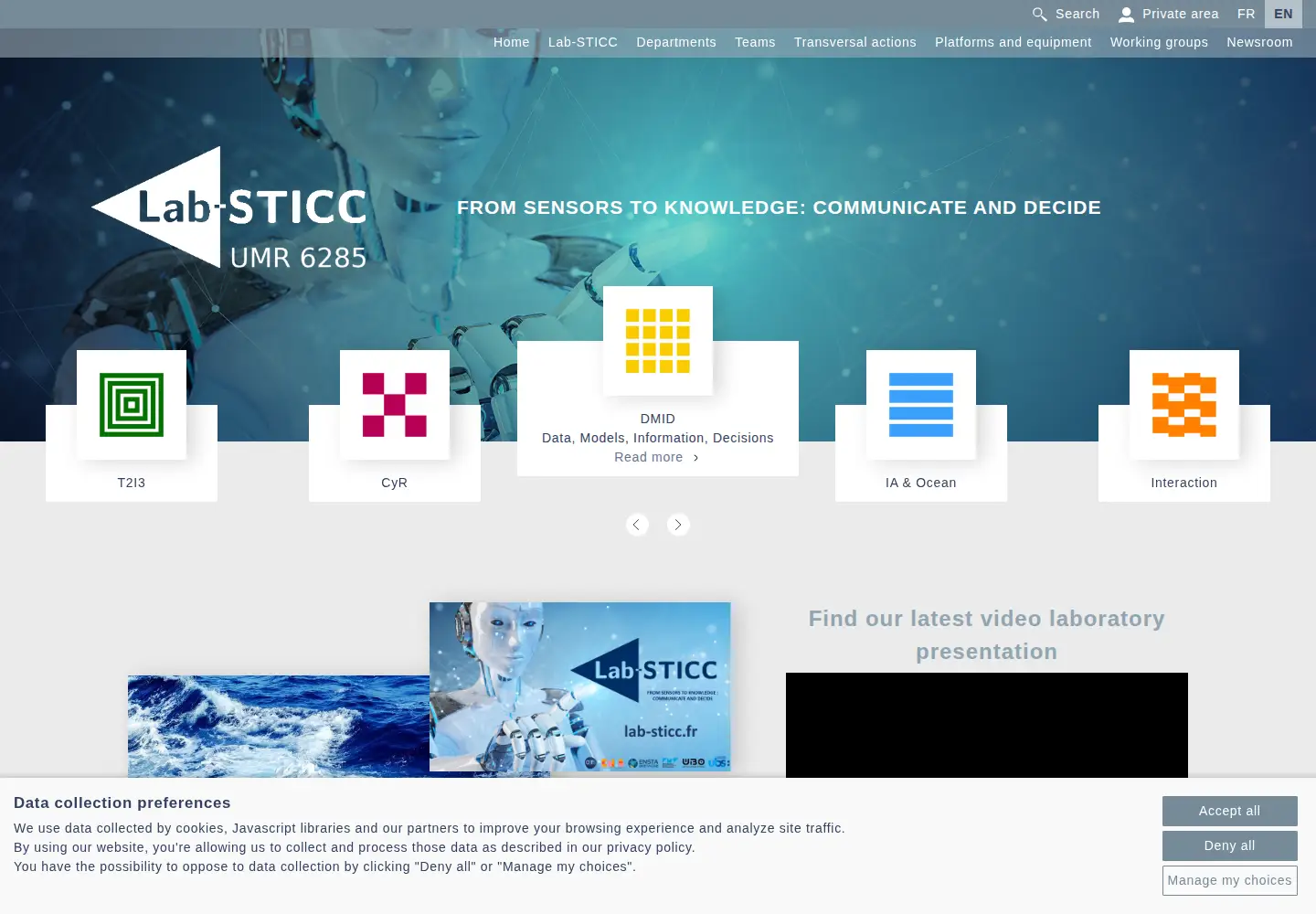 Screenshot of labsticc.fr