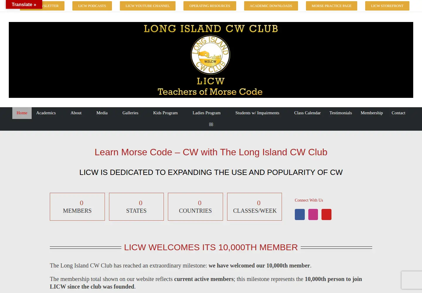 Screenshot of longislandcwclub.org