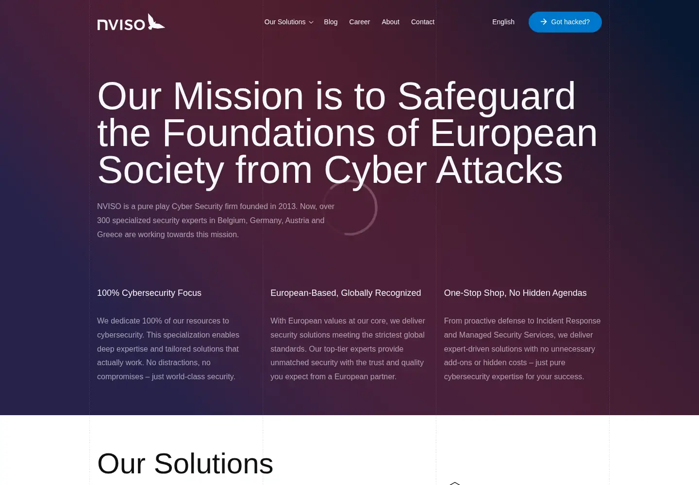 Screenshot of nviso.eu