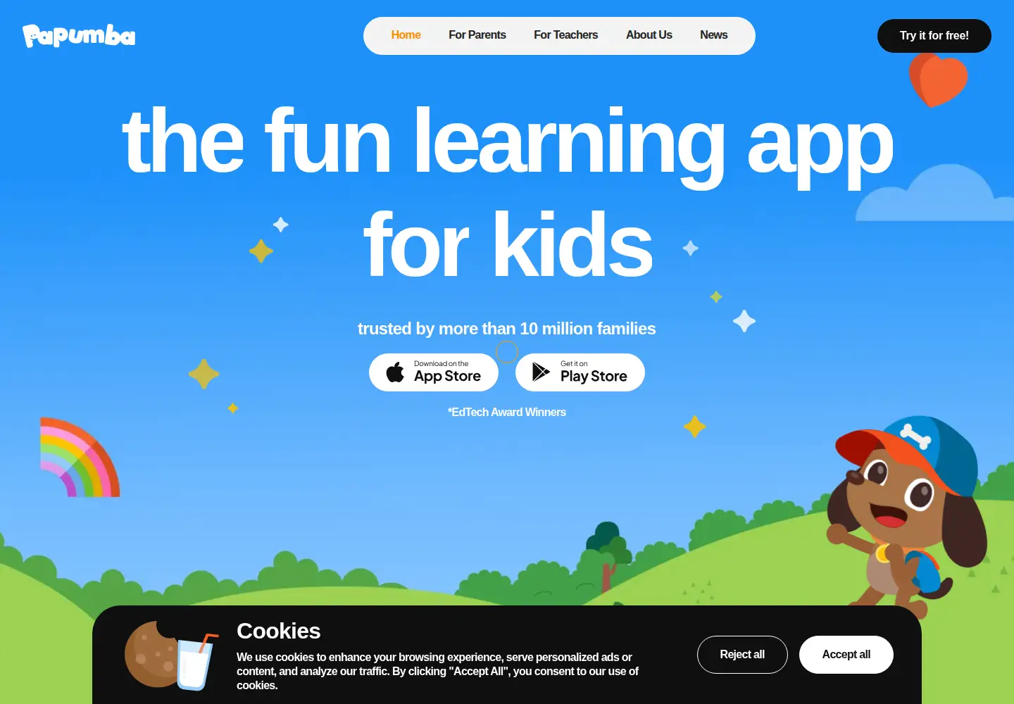 Screenshot of papumba.com