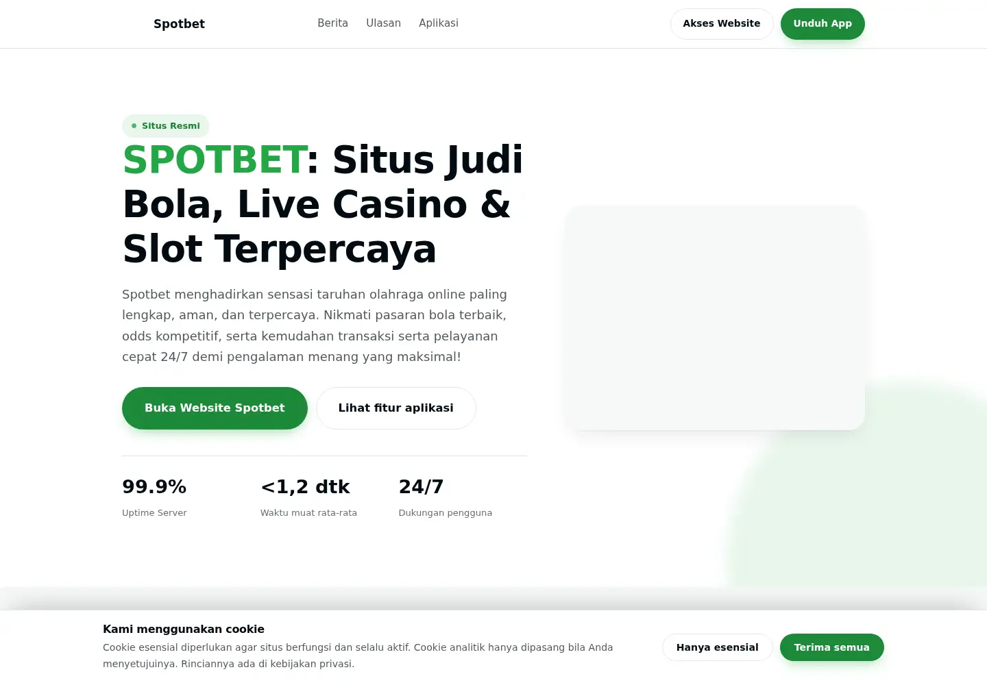 Screenshot of spotbet.promo