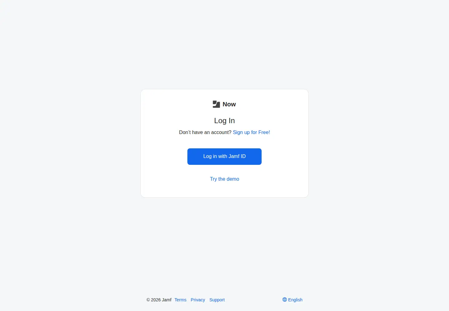 Screenshot of jamfnow.com